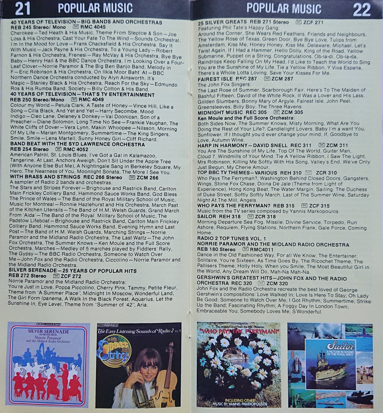 Other pages of catalogue BBC Records catalogue 1979 early